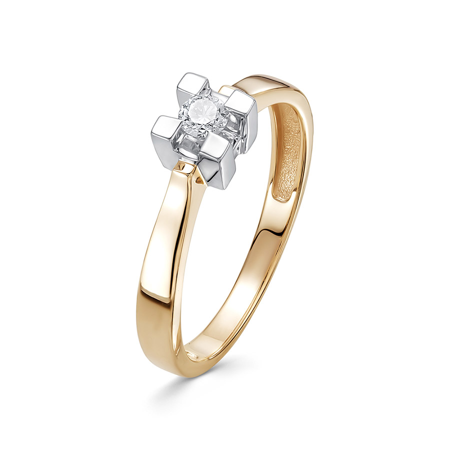 Кольцо, золото, бриллиант, 3759-110